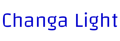 Changa Light フォント